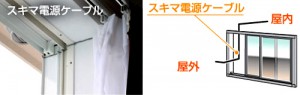 隙間ケーブル